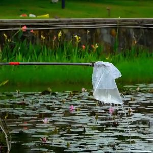 1.5M Alat Penjepit Sampah Stainless Silver Tongkat Penangkap Ular Snake Tongs Foldable Alat Penjepit Sampah Dapat Dilipat Alat Tongkat