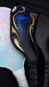 FUYOGI Pickleball Racket Good Grip Fiberglass Sweat-absorbing Handle Ergonomic Sports Exercise