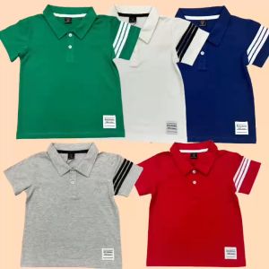 Áo Thun Polo cổ bẻ chất liệu 100% COTTON cho bé traibé gái từ 14-42kg