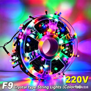 XIWANGFIRE | 50M 240LED Solar Christmas String Lights Warm White/Colorful 8 Modes Outdoor Fairy Tree Lamp for Home Party Street Wedding