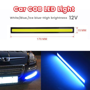 Jozoo COB Car Interior LED White Blue Light Tube Car Accessories Light Emergency Flash Warning Lamp 12V