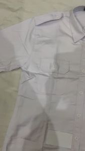 Atasan Wanita DINAS kerah V-Nex berpangkat