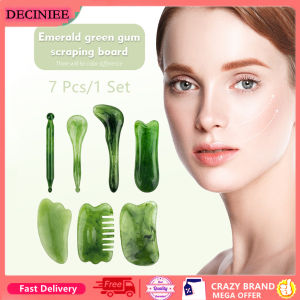 DECINIEE Natural Resin Guasha Scraping Massage Scraper Face Massager Acupuncture Gua Sha Board Acupoint Face Body Care SPA Massage Tool