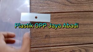 PLASTIK OPP SEAL PLONG 40 X 40 CM PLASTIK DISPLAY GANTUNG TEBAL 33 MICRON ISI 100 LEMBAR