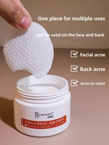 Anti-Counterfeit Romasin Salicylic Acid And Almond Acid Composite Cotton Pad for Acne And Blackhead Removal for Men And Women