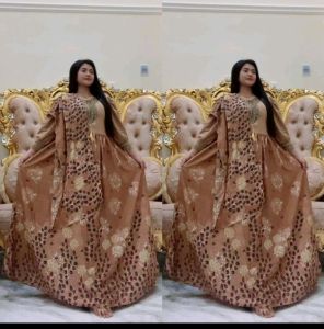 Abaya renda minggriming Bunga gamis wanita muslim motif