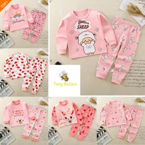 ชุดนอนเด็กผู้หญิง ชุดแขนยาวเด็ก ชุดนอนเด็ก ขายาวแขนยาว ชุดกันหนาวเด็ก ผ้านุ่มใส่สบาย ชุดเซ็ท 6เดือน-3ขวบ พร้อมส่งในไท