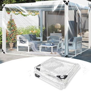 Transparent waterproof cloth -0.35mm transparent PVC waterproof cloth suitable for plant greenhouse car terrace
