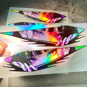 1Pair JDM Anime Motorcycle Stickers Waterproof for Motorbike Fuel Tank Side Panels DIY Scooter Helmet Box Durable Vinyl Decals