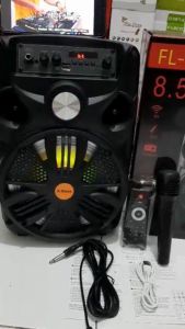 SPEAKER BLUETOOTH FLECO F-955C / F-955D 85 INCH FREE MIC WIRELESS KARAOKE + REMOTE / SPEAKER PORTABEL KARAOKE FULL BASS / SALON BLUETOOTH PORTEBEL ~ BINTANG REBORN OLSHOP
