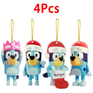 Bluey Bingo Anime Figure Print Acrylic Material Pendant Cartoon Dog Family Children Birthday Christmas Decoration Gift