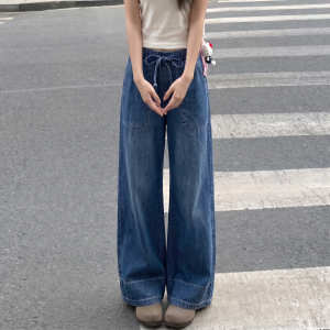 AIYITI | Retro Loose Flare Jeans Large Size Pants