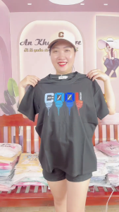 Áo Thun thái Nữ Cotton 100% Form Rộng 50~70kg Mềm Mịn Mát Phong Cách Cá Tính Mẫu Mới [Mã A34]