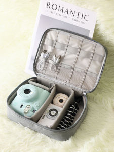 Large Capacity Multi-Purpose Fuji Mini12 Camera Storage Bag Anti-Scratch Shockproof Adjustable Partition Handbag for Photography