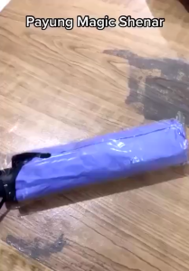 Payung Lipat Magic 3D - Payung Hujan Motif yang Muncul ketika Basah - Payung Lipat Buah Beruang dan 3D Ajaib Muncul Motif Ketika Basah Hujan - SS