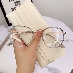 Kacamata Photochromic Cahaya Biru Anti Bingkai Retro Fashion Trends Pria Wanita