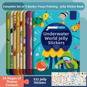 XIAOSHUGUOGUO | Educational Fun Cartoon Ocean Animal Stickers Book