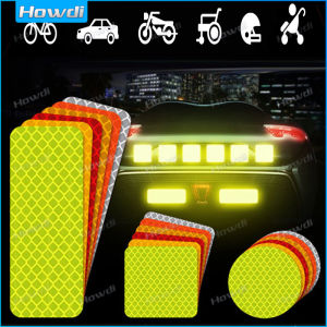 【Howdi Car Outlets】1pc Car Bumper Reflective Stickers Reflective Warning Strip Tape Secure Auto Motorcycle Bike Reflector Stickers Set