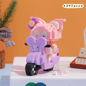 Bộ Đồ Chơi Khối Xây Mô Hình Mô Tô Micro Particle Kuroko Và Dog Gummy Dành Cho Trẻ Em Trai Và Gái Đồ Chơi Giáo Dục