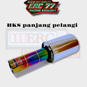 KNALPOT HKS PLONG PANJANG SUARA KERING GAHAR COCOK UNTUK AVANZA XENIA RUSH VELOZ BRIO AGYA AYLA CIVIC GRANMAX FUTURA DLL