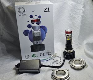 Lampu Utama LED Vinyx Z1 H6 H4 H7 Projie Mini Projector Lens Lensa Motor Mobil Headlight Headlamp Biled - Vinyx Z1 Mini Projector Hi Low