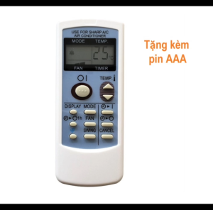 Remote Dùng Cho Máy Lạnh SHARP Điều Khiển Điều Hòa CRMC-A775JBEZ Kèm Pin AAA