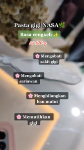 Pasta Gigi Nasa - Pgn - Membersihkan Gigi - Memutihkan Gigi - Mengatasi Sakit Gigi - Ken Herbal