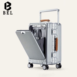 Aluminum Frame Carry-On Suitcase 20 Inch Luggage Travel Bag with Password Lock And Pull Rod 24 Inch Silent Suitcase 26 Inch