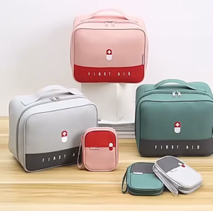 Upgraded home & portable two-size medical bag waterproof high quality Medicine First Aid pouch