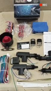 Alarm mobil merek raiton universal paket central lock