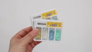 40 Chiếc Đĩa Đánh Bóng Nha Khoa Có Thể Hấp Tiệt Trùng Cho Vật Liệu Phục Hồi Composite Gốm Sứ Thủy Tinh Ionomer 135 ℃ Dụng Cụ Cầm Tay Bằng Nhựa Nhỏ