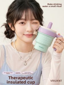 VRIUKNT | High Aesthetic Insulated Straw Cup for Girls