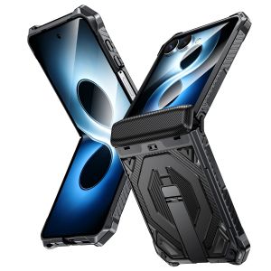 szhaiyu | Luxury Rugged Magnetic Stand Hinge Phone Case For Samsung Galaxy Z Flip 8 Z Flip 7 With Bracket Shockproof Protect Back Cover