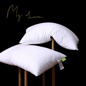 หมอนรองคอคุณภาพโรงแรมสไตล์ผู้ชายหมอนรองศีรษะคู่รูปทรงสี่เหลี่ยมผ้าฝ้ายผ้าสำหรับคนเดียว