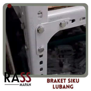 Plat Braket Siku Lubang Rak Portable 3x3 4x4