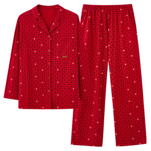 Bộ đồ ngủ cặp đôi MiiOW Cat Person vải cotton dài tay kháng khuẩn chống bụi bẩn