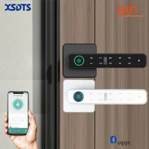 XSDTS สมาร์ทประตูล็อค Tuya จับลายนิ้วมือคีย์การ์ดประตูดิจิตอลล็อคปุ่มกด Key Entry ล็อคอิเล็กทรอนิกส์ Home House Apartment