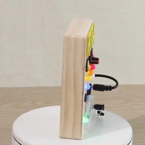 Montessori Busy Board Sensory Toys Wooden With LED Light Switch Control Board Travel Activities Children Games For 2-4 Years Old