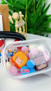 AIDA Travel Portable Digital Product Zipper Transparent Storage Bag USB Data Cable Organizer Headset Electronics Storage Box