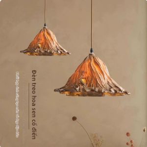 Pheashine | Đèn chùm hình hoa sen phong cách Trung Quốc cổ điển