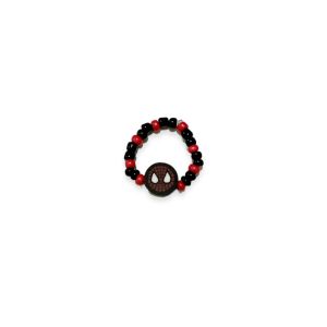 Cincin Beads Karakter Superhero Clay Beaded Ring Elastis Fashion Kartun Lucu Cincin Manik Mote