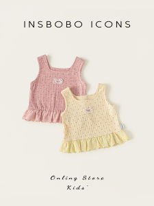 insbobo | Summer Child Sleeveless Top Polka Dot Lace