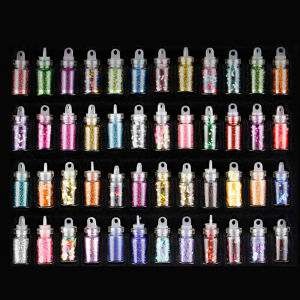 DIY Sequins Polymer Clay Flakes Filler Epoxy Resin Glitter Powder Nail Filling Material For Jewelry Making Resin Accessories