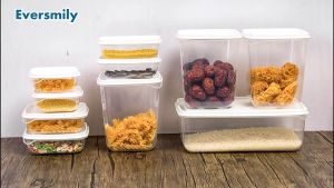 CASSIE 10pcs Tupperware SET Crisper Box Container Storage Different Sizes Kitchenware