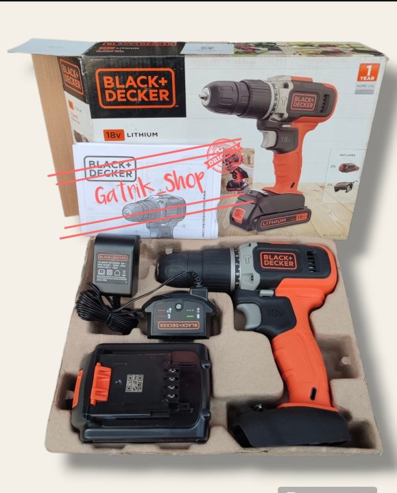 Black Decker Hammer drill 20V Bor Baterai 20 V Cordless BCD0031C
