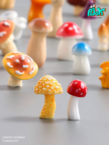Mini Cute Mushroom Model Simulation Toy Compact Size Collectible Blind Bag Popular Internet Inspired Fungus Plaything Gift