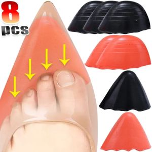 8Pcs Shoe PU Foam Forefoot Pad Prevent Toe Pain Lightweight Cushioning Insole Wear Resistant Sharp Pointed Round Head Front Foot Pads