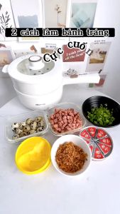 Nồi điện đa năng Bear E15P2/ DRG-P16M2 - 1.6L F30H1 - 3L kèm xửng hấp 2 mức độ lửa chống dính BH 18 tháng