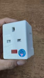 Eurosafe 13A 3-Ways Universal Multi UK Adaptor With Neon Light Sirim Aaron Shop