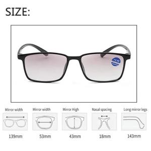 Bifocal Reading Glasses Men Presbyopia Glasses 2023 Prescription Glasses Sunglasses Fashion Eye Glasses for Women